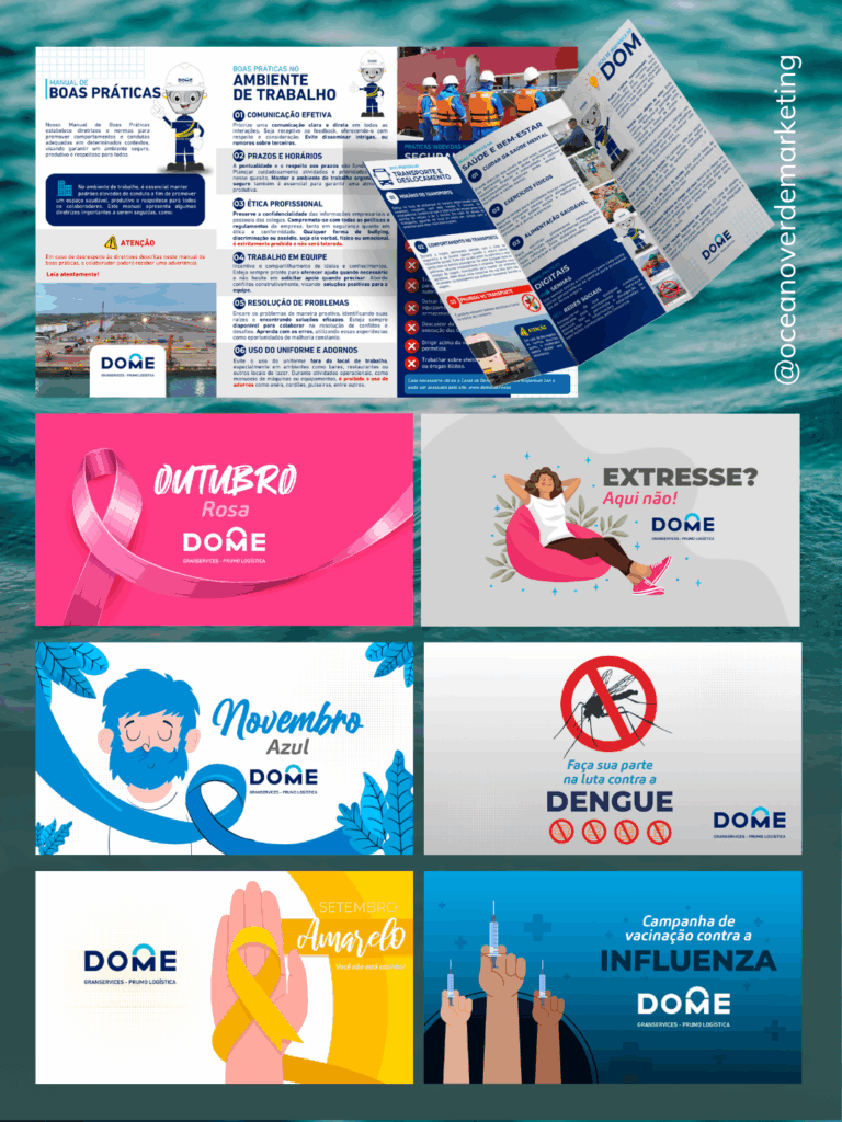 Design Gráfico Digital Dome - Pumo Logística - Granservice - Porto do Açu