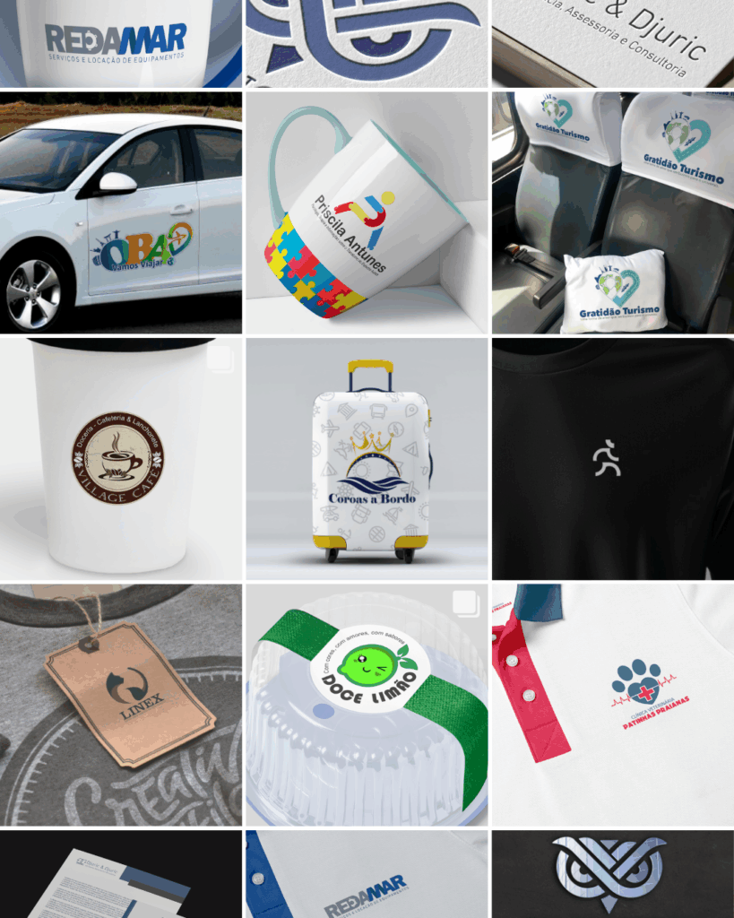 Portfólio de logos criadas pela Oceano Verde